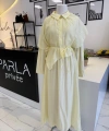 Parla Beli Lastikli Şal Detaylı Takım