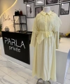 Parla Beli Lastikli Şal Detaylı Takım