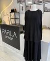 Parla Akordion Pliseli Bluz