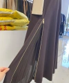 Sentez Roize Yanı Fermuarlı Etek