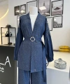 Otto Desigen Omuzdan Taşlı Üçlü Takım
