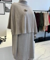 Orhan Store Pelerinli Desenli Pantolon Takım