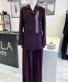 Wennora Bordo Ceket & Pantolon Takım