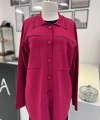 Tığ Triko Polo Yaka Taşlı Rayon Hırka