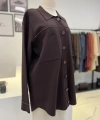 Tığ Triko Polo Yaka Taşlı Rayon Hırka