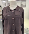 Tığ Triko Polo Yaka Taşlı Rayon Hırka