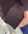Tığ Triko Polo Yaka Taşlı Rayon Hırka