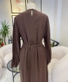 Nuss belden bağlamalı elbise