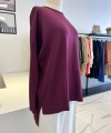 Nuss Düz Triko Tunik