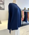 Nuss Düz Triko Tunik