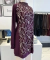 Orhan Store Desenli Bordo Tunik