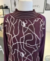 Orhan Store Desenli Bordo Tunik