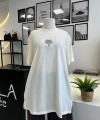 QMASH PRİVE Palmiye Desenli Tişört
