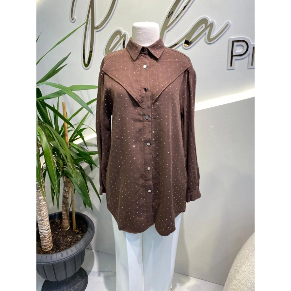 TAŞLI TENSEL GÖMLEK