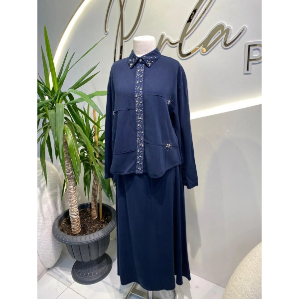 TAŞLI MODAL ETEKLİ TAKIM