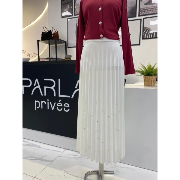 2K TAŞLI PLİSELİ ETEK