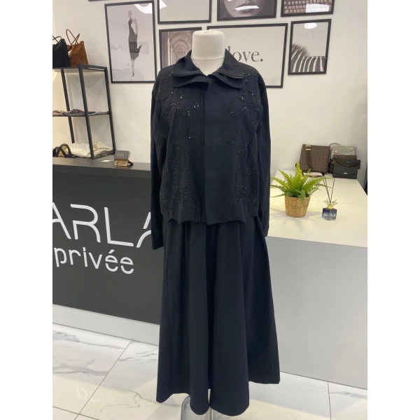 2K SİYAH NAKIŞLI TAKIM