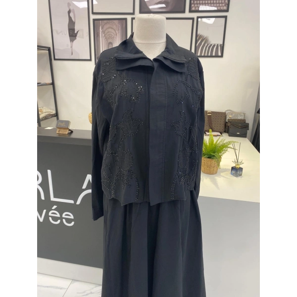 2K SİYAH NAKIŞLI TAKIM