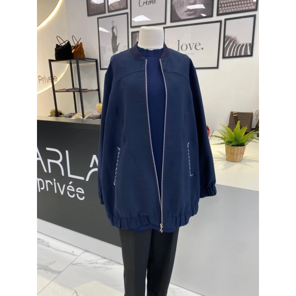 QMASH PRİVE KISA KOL ŞİFON DETAYLI TUNİK