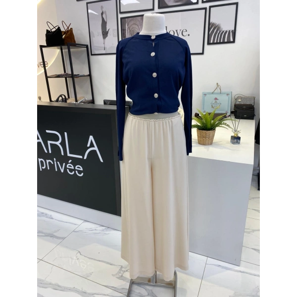 Sentez Logas Geniş Paça Pantolon