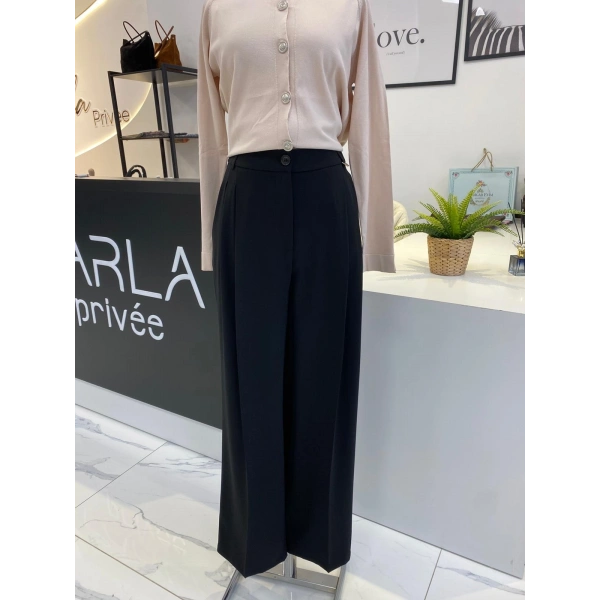 SENTEZ BROOM PLİSELİ PALOZZO PANTALON