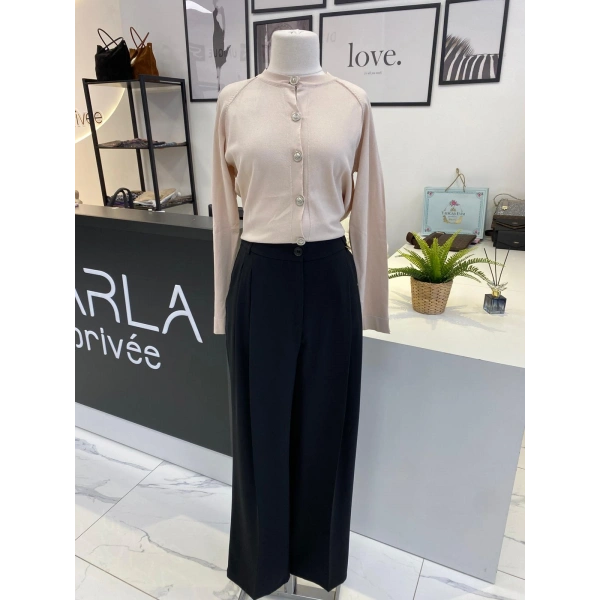 SENTEZ BROOM PLİSELİ PALOZZO PANTALON