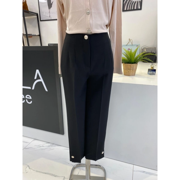 SENTEZ PARADİSE PAÇASI DÜĞMELİ PANTALON