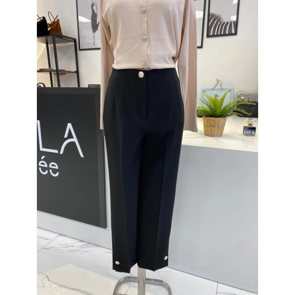 SENTEZ PARADİSE PAÇASI DÜĞMELİ PANTALON