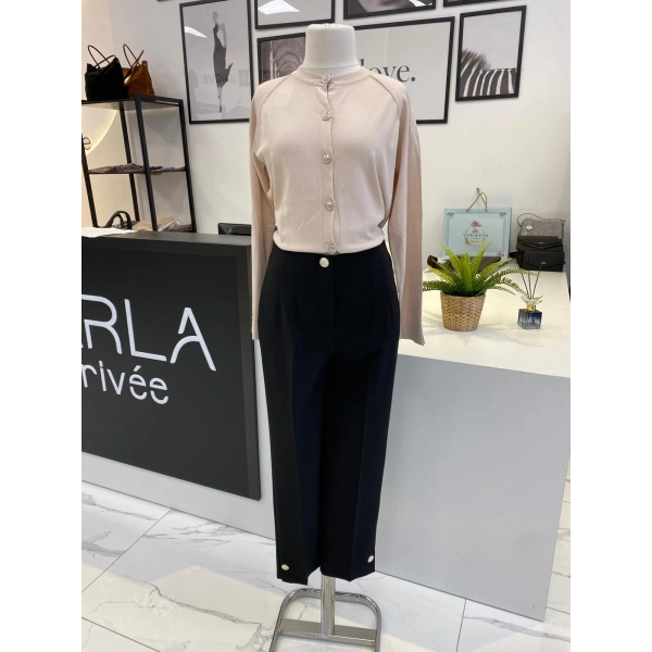 SENTEZ PARADİSE PAÇASI DÜĞMELİ PANTALON