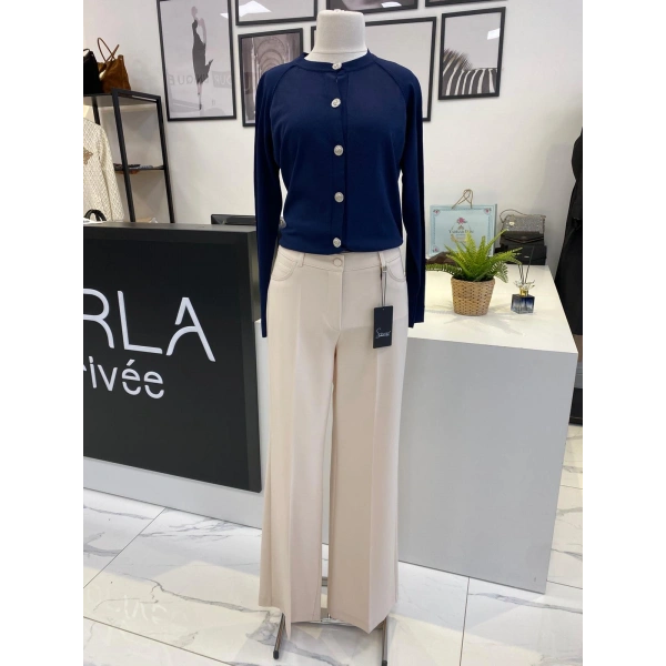 SENTEZ BEŞ CEPLİ İSPANYOL PAÇA PANTALON