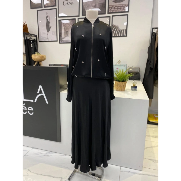 WENNORA TAŞLI SATEN CEKET TAKIM