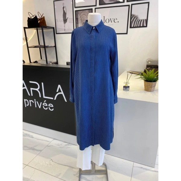 NPRİVE TENSEL ÇİZGİLİ GÖMLEK