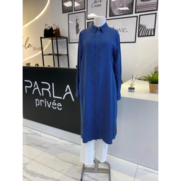 NPRİVE TENSEL ÇİZGİLİ GÖMLEK