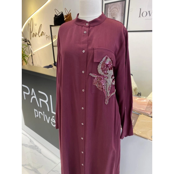 NURCAN ÇETİN TAM BOY İŞLEMELİ TAKIM