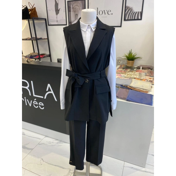 2 K MİNİ TAŞLI YELEK TAKIM