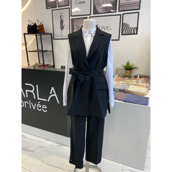 2 K MİNİ TAŞLI YELEK TAKIM