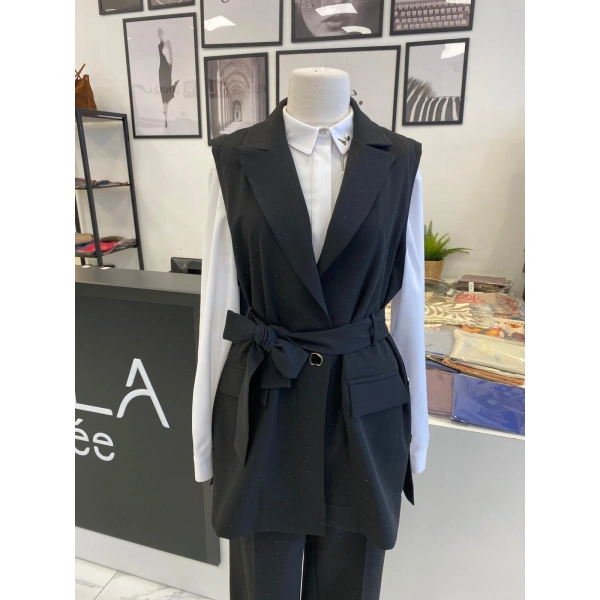 2 K MİNİ TAŞLI YELEK TAKIM