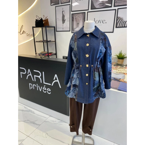 2K DENİM DESENLİ KAP