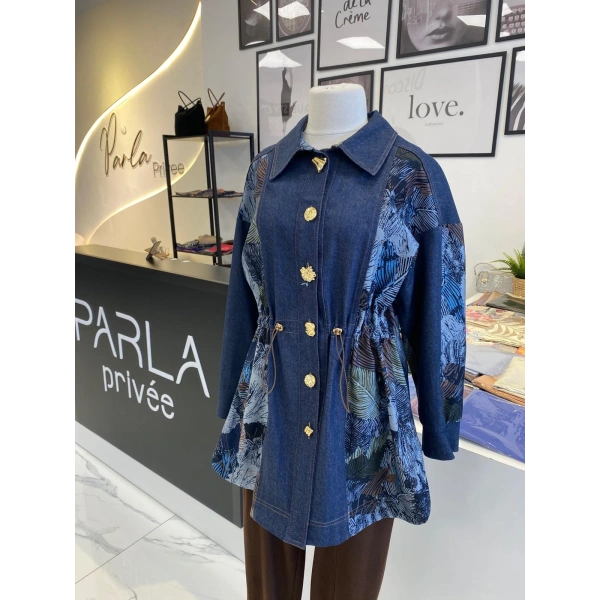 2K DENİM DESENLİ KAP