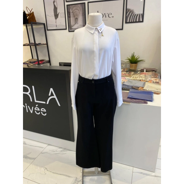 KANVAS İSPANYOL PAÇA PANTALON