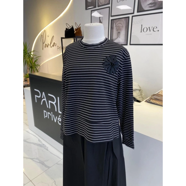 WENNORA İÇ ELBİSELİ ÇİZGİLİ TAKIM