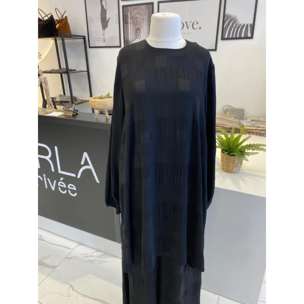 NURCAN ÇETİN DAMA DESENLİ TAKIM