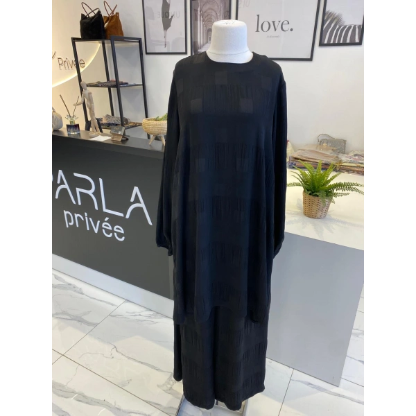 NURCAN ÇETİN DAMA DESENLİ TAKIM