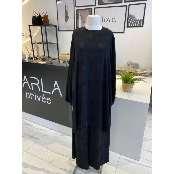 NURCAN ÇETİN DAMA DESENLİ TAKIM