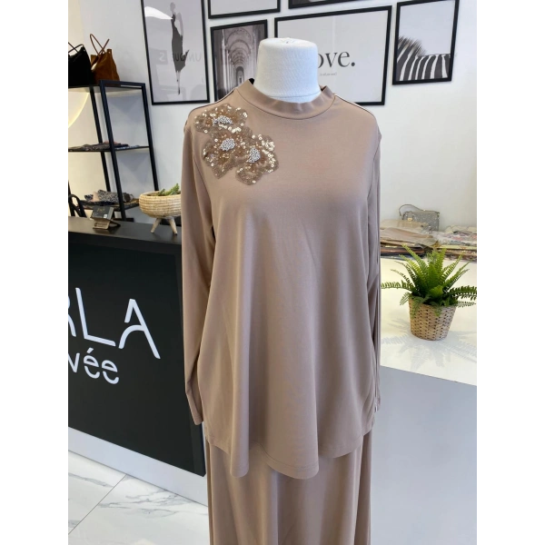 NURCAN ÇETİN BEJ TAKIM