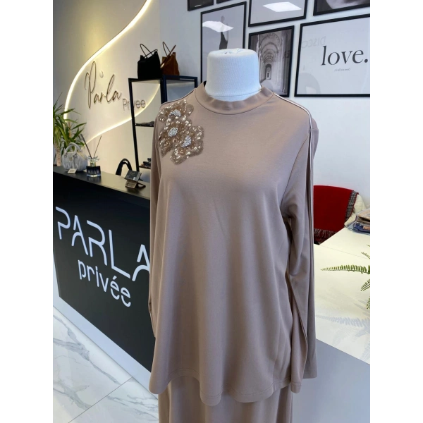 NURCAN ÇETİN BEJ TAKIM