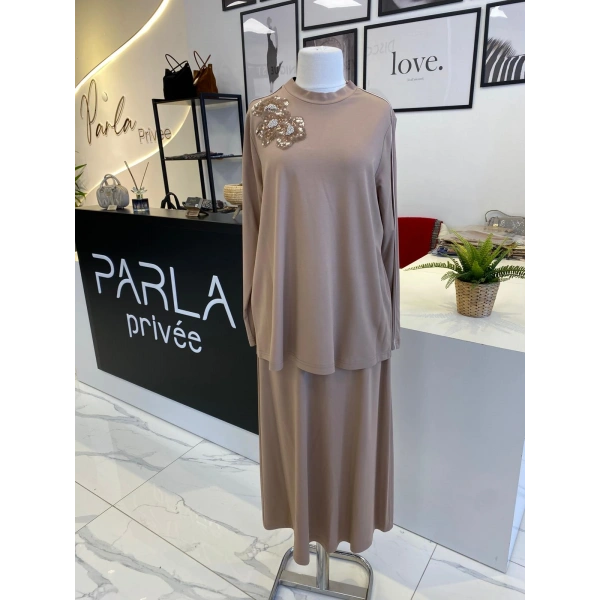 NURCAN ÇETİN BEJ TAKIM