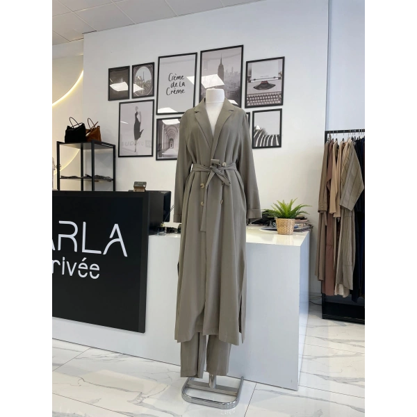 Nurcan Çetin Pardösü ve Pantolon Takım