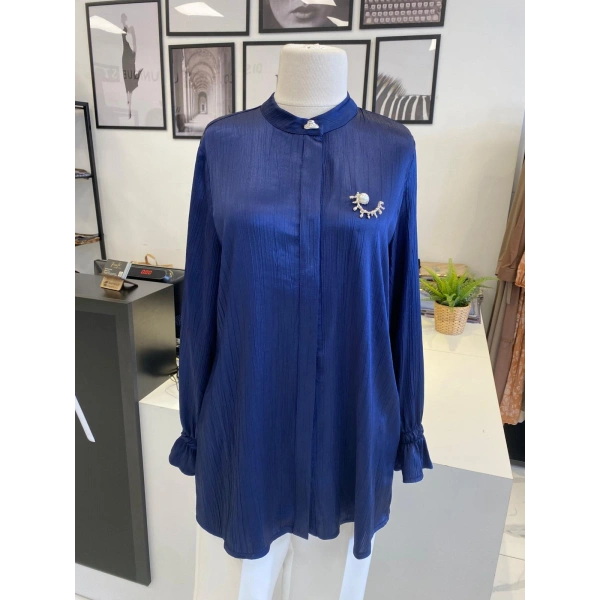 OTTO DESİGEN KOLLARI LASTİK KRAŞLI GÖMLEK