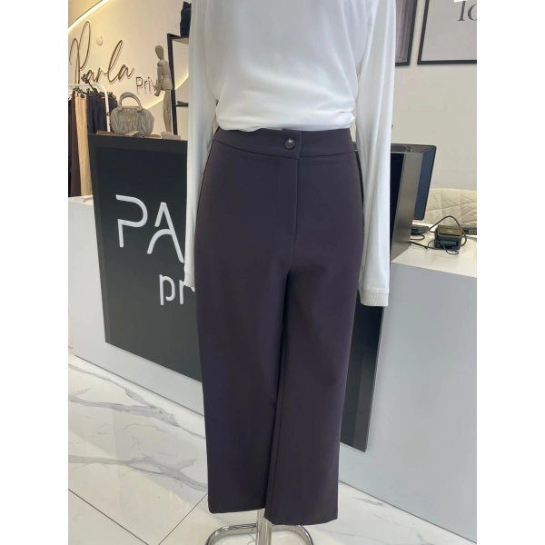 Sentez Lastikli Tek Düğme Pantolon
